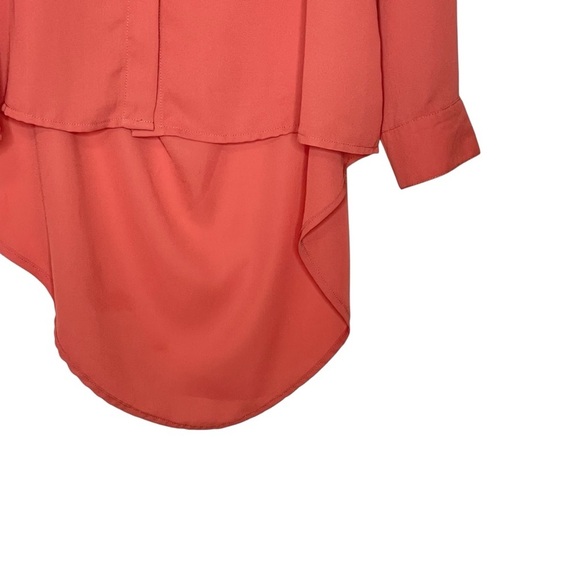 Glam Dollz Orange Studded Collar High Low Top size XL - Picture 6 of 14